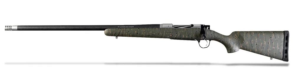 Rifles Long Guns Christensen Arms Ready Series RIDGELINE LH 6.5 CRDMR 24in CF SS act./CF Brl Grn w blk/tan web Stk